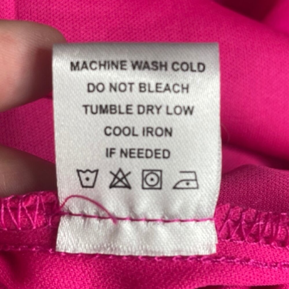 TACERA | NWOT Women's Fuchsia Lined Spaghetti Strap Maxi Dress | Size L - Picture 11 of 13